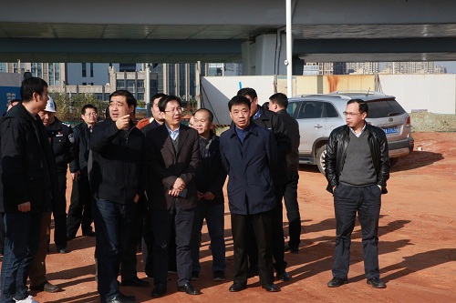 副市长宋铀一行调研我司昌南大道、洪都大道快速路刷新项目